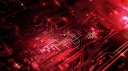 Garnet color cyber and tech background