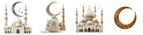 Fototapeta Kosmos - Adhan Ramadan Hyperrealistic Highly Detailed Isolated On Transparent Background Png File
