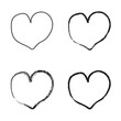 Heart doodle icon. Isolated hand drawn love symbol. EPS file with white background. Vector illustration. EPS 10
