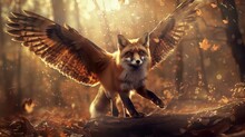 Fox With Owl Wings