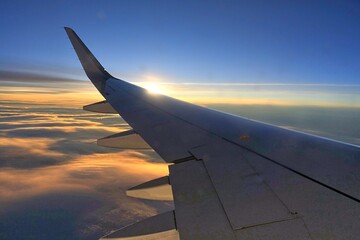 Poster - Blick aus einem Flugzeug