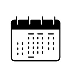 Calendar Icon: Calendar Symbol for Meeting Deadlines, Time Management, and Appointment Schedule Flat Icon