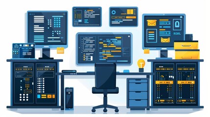 Wall Mural - the role of system administrators: managing operating systems infrastructure