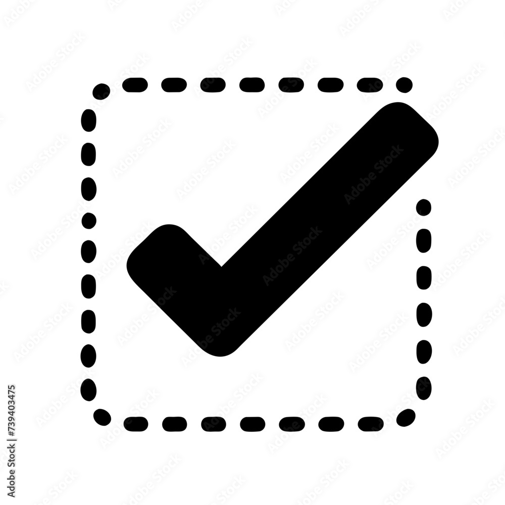 Check Mark Icon: Vector Illustration of a Tick Symbol, Perfect for ...