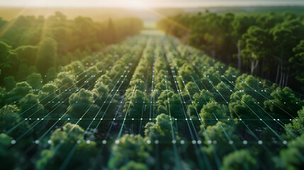 A technology company developing AI algorithms to optimize tree planting strategies enhancing the efficiency of reforestation projects through data analysis and machine learning.