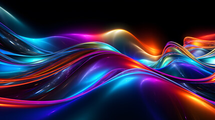Wall Mural - Abstract background with colorful lights