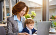 © Bill - Businesswoman working at home concept.