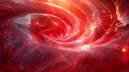 Wall Mural - abstract background,spiral line,3d,chaotic,glossy,generative ai