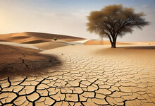 Desertification And Drought In Minimal Style, Desert