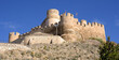 Exterior view of the historic castle of Biar in the province of Alicante, Spain.