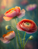 Fototapeta Kwiaty - Wiosenne kwiaty makro
