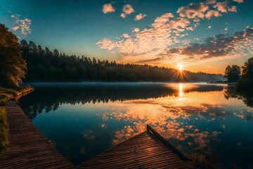  sunrise over the lake
