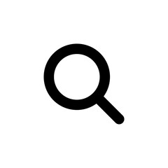 Leinwandbilder - search icon button - magnifying glass loupe sign symbol, magnifier icon. web vector icon
