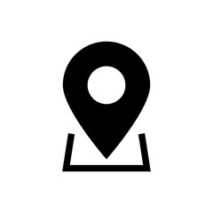 Fototapete - Location icon , Map pin place marker. location pointer icon symbol in flat style. Location pin icon, Navigation sign