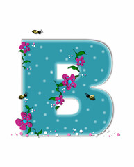 Wall Mural - Alphabet Garden Buzz B