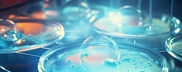 Sticker - Fertilized egg cell in laboratory advanced research.