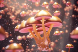 Fototapeta Pokój dzieciecy - Ethereal Underwater Mushroom Scene