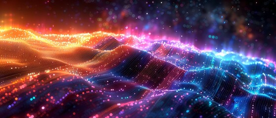 Wall Mural - abstract background. light motion design. glowing space energy