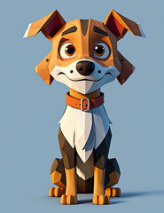 Poster - 3D Cartoon Dog