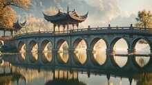 Chinese Style Nine Arched Bridge