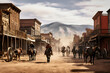 Western Town, wild west town, town in the south, desert Town, wild west country