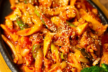 Canvas Print - Korean spicy stir fried pork