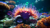 Fototapeta Do akwarium - red sea anemone