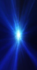 Wall Mural - futuristic blue coloured blurred lines loop vertical copy space background.