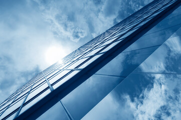 Aufkleber - Exterior of modern architecture. Building abstract background