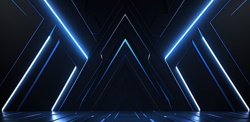Futuristic technology abstract background with a glowing neon outline, circuit background, tech background flat