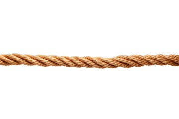 This close-up photo captures a rope highlighting its texture and intricate details. on a White or Clear Surface PNG Transparent Background.