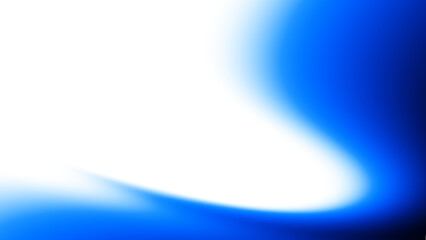 Poster - Blurred transparent gradient background. Elegant blue wavy line on Transparent png overlay background