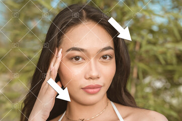before and after example of ai copyright or watermark remover tool erasing watermarks from a photo o