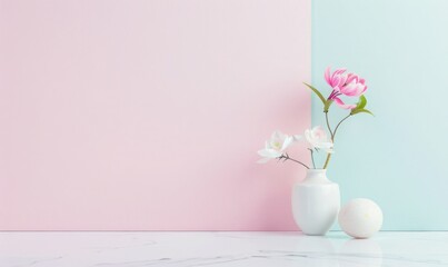 Wall Mural - pastel colour minimalist background