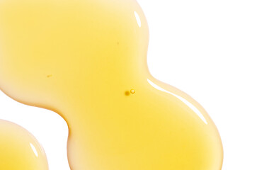 Wall Mural - drops of gel serum cosmetic products close-up on a transparent background