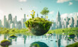 © iDoPixBox - green planet earth , evironment conservation concept