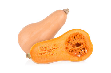 Canvas Print - butternut squash isolated on white background.