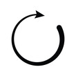 Transparent PNG available repeat arrow button, refresh icon, circle arrow, rotation sign with white background.