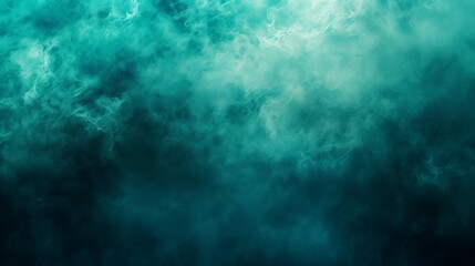 Wall Mural - dark green teal sea blue , a rough abstract retro vibe background template or spray texture color gradient shine bright light and glow , grainy noise grungy empty space