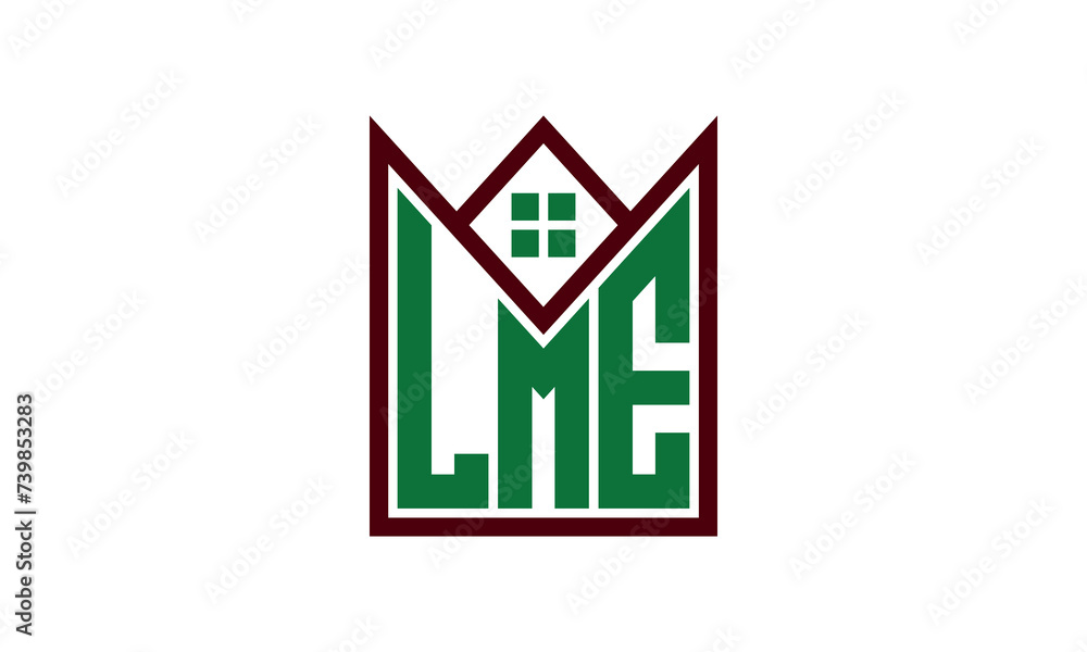Lme Initial LME initial letter real estate builders logo design vector ...