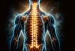 © Meeza - a glowing spine within a human body, highlighting the central role of the spinal column