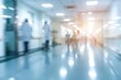 © เลิศลักษณ์ ทิพชัย - A blurry photo shows Doctors and nurses running the hospital while engineers collaborate on designing and installing advanced medical equipment