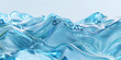 Blue transparent glass wave background