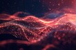 Radiant Wave Technology Background Beautiful Futuristic Explosion with network blue and Glowing Motion Graphics
