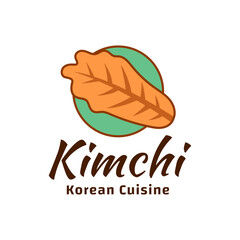 Sticker - Kimchi Logo Korean Food Vector Template, for Organic Healthy Traditional Homemade Food Graphic Designs Inspiration