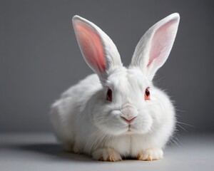 Wall Mural - White Easter Rabbit Ears Isolated.