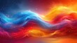 vibrant spectrum wave art. abstract background