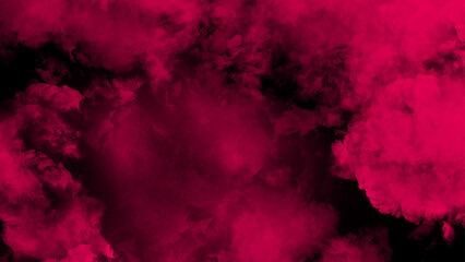 Wall Mural - Abstract cosmic pink hand drawn multicolor texture water color painted.Red and black mix as a background of clouds and fog. Black and red wallpaper, 