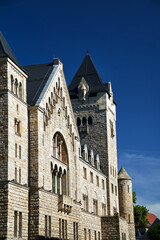 Wall Mural - Stone historic Imperial castle with towers in Poznan