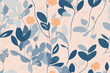 background pattern with minimalist leaves.